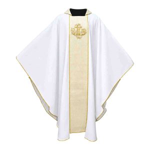 CHASUBLE IHS CREAM ITALIAN - LARGE