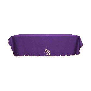 Altar Cloth 2 Yards - Purple Alpha and Omega