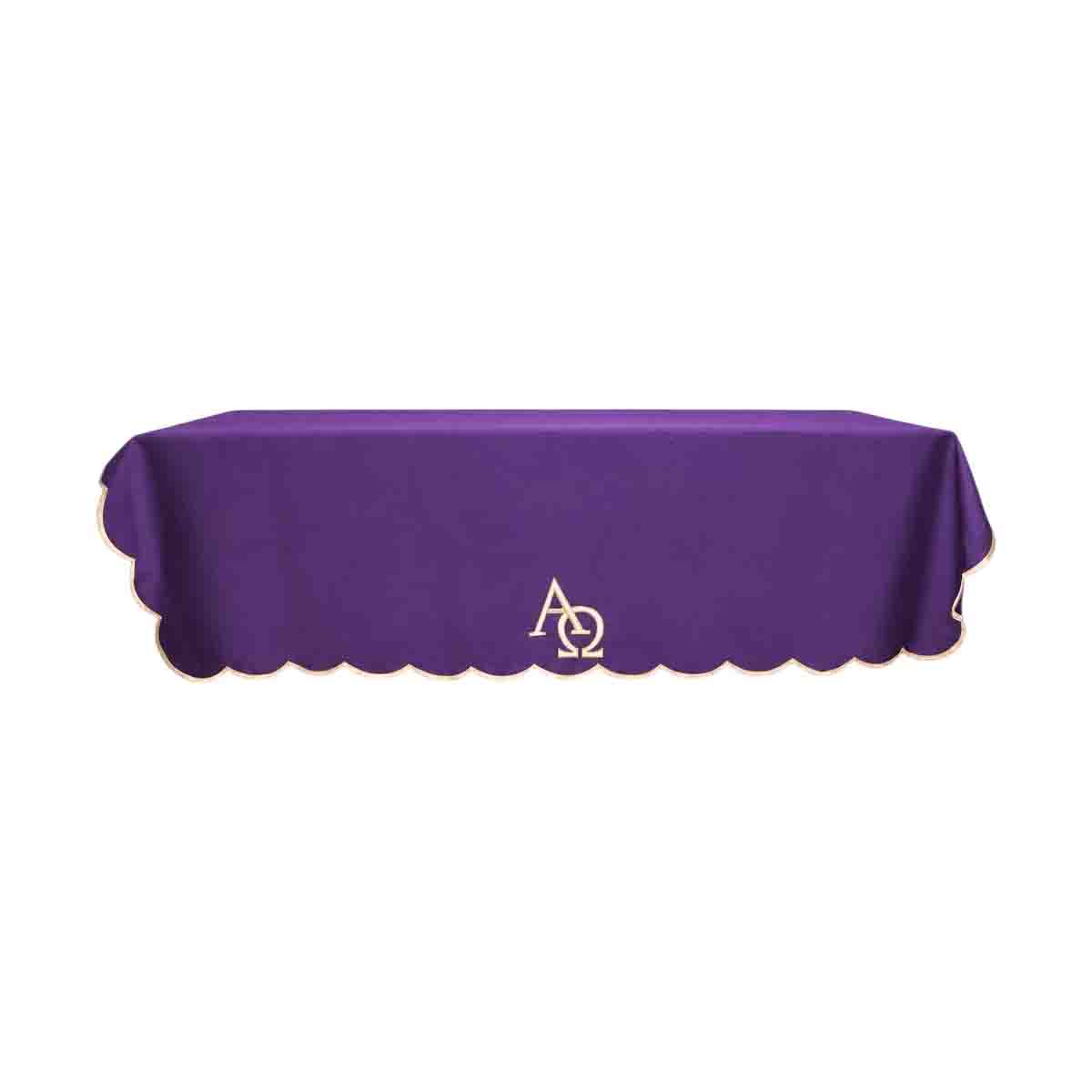 Altar Cloth 2 Yards - Purple Alpha and Omega
