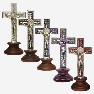 CRUCIFIX WITH SAINT BENEDICT - 4 INCHES