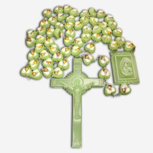 LUMINOUS WALL ROSARY - 26 X 17 mm BEADS