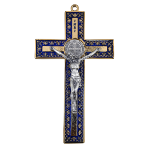 Cross with Saint Benedict Medal 13mm - Italy