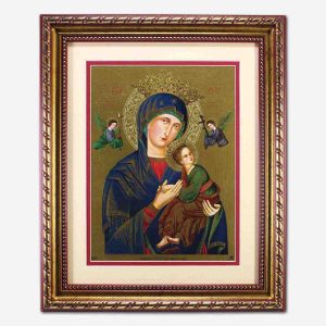 Our Mother of Perpetual Help Glass Covered - 9 x 11 Inches