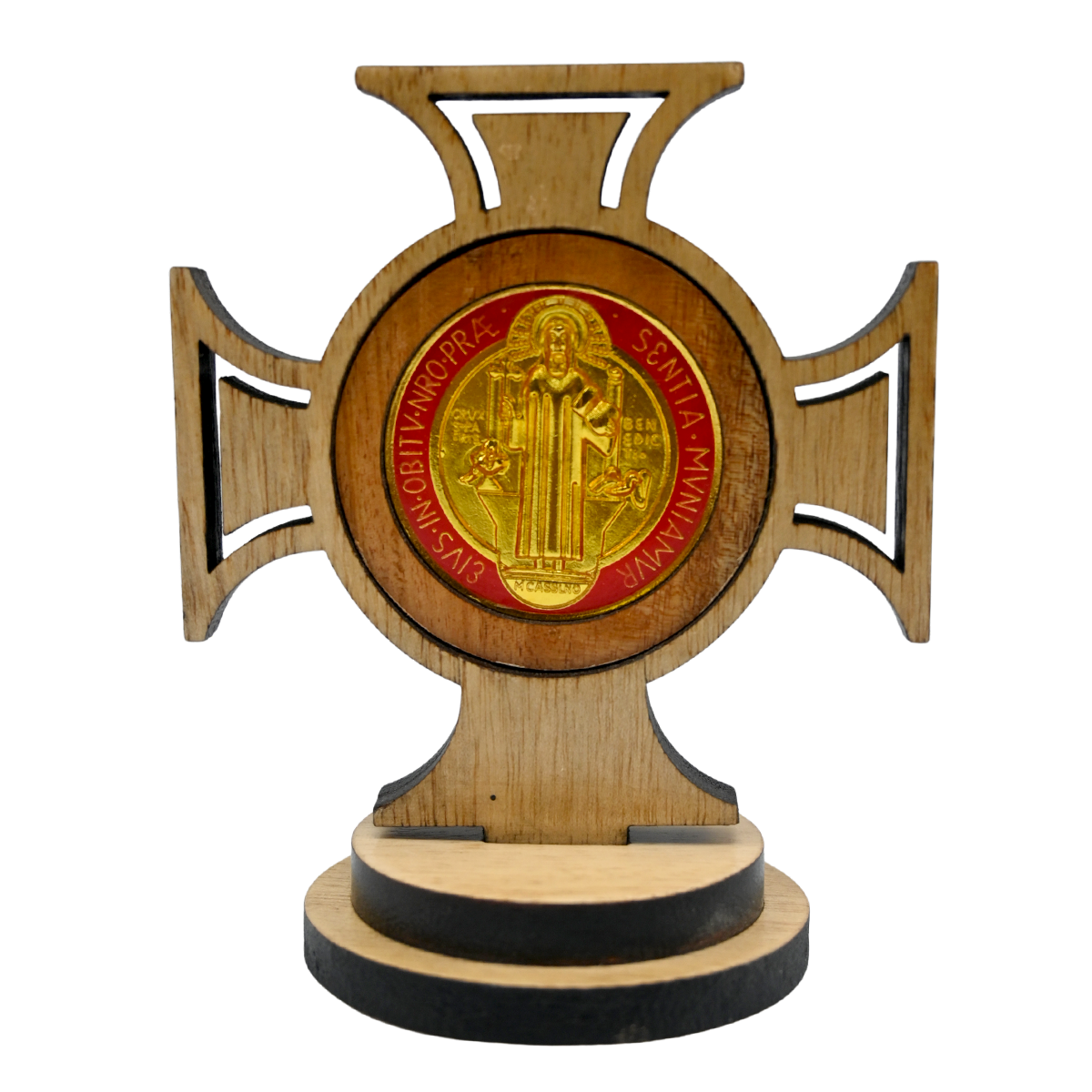 WOODEN CROSS WITH SAINT BENEDICT MEDAL - Image 8