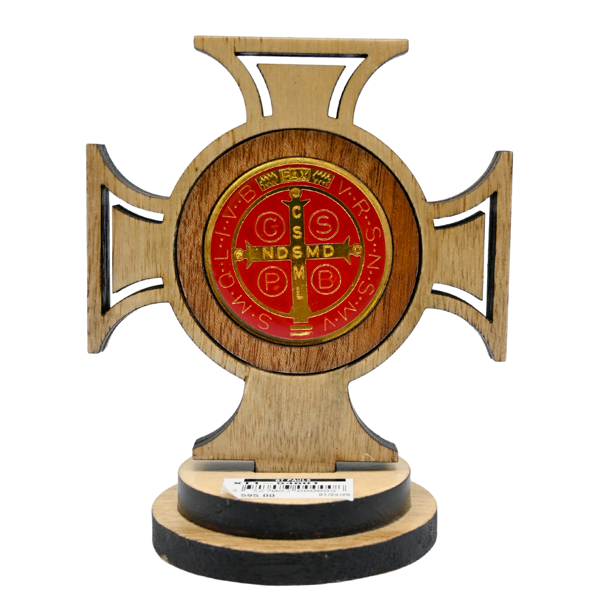 WOODEN CROSS WITH SAINT BENEDICT MEDAL - Image 10