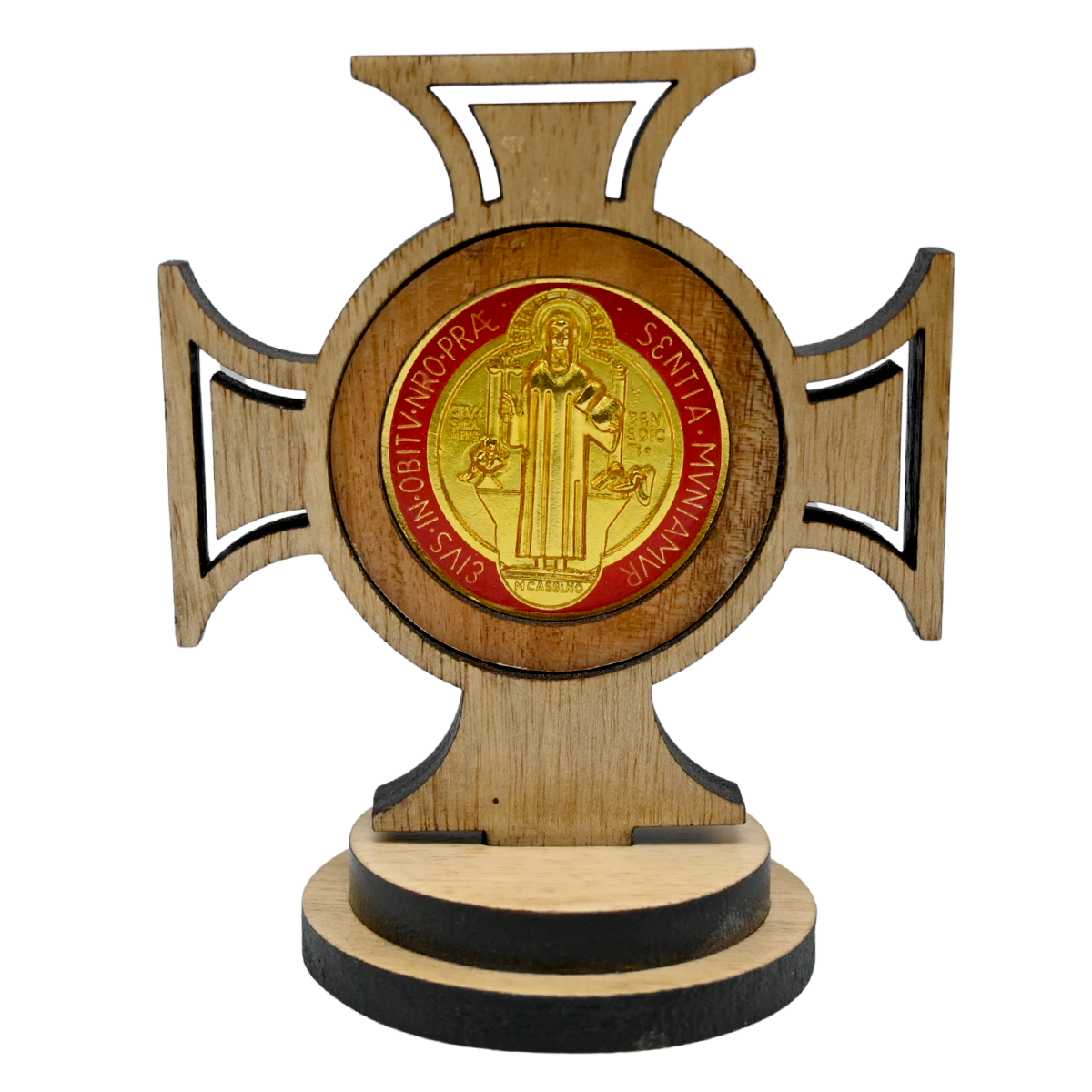WOODEN CROSS WITH SAINT BENEDICT MEDAL - Image 12