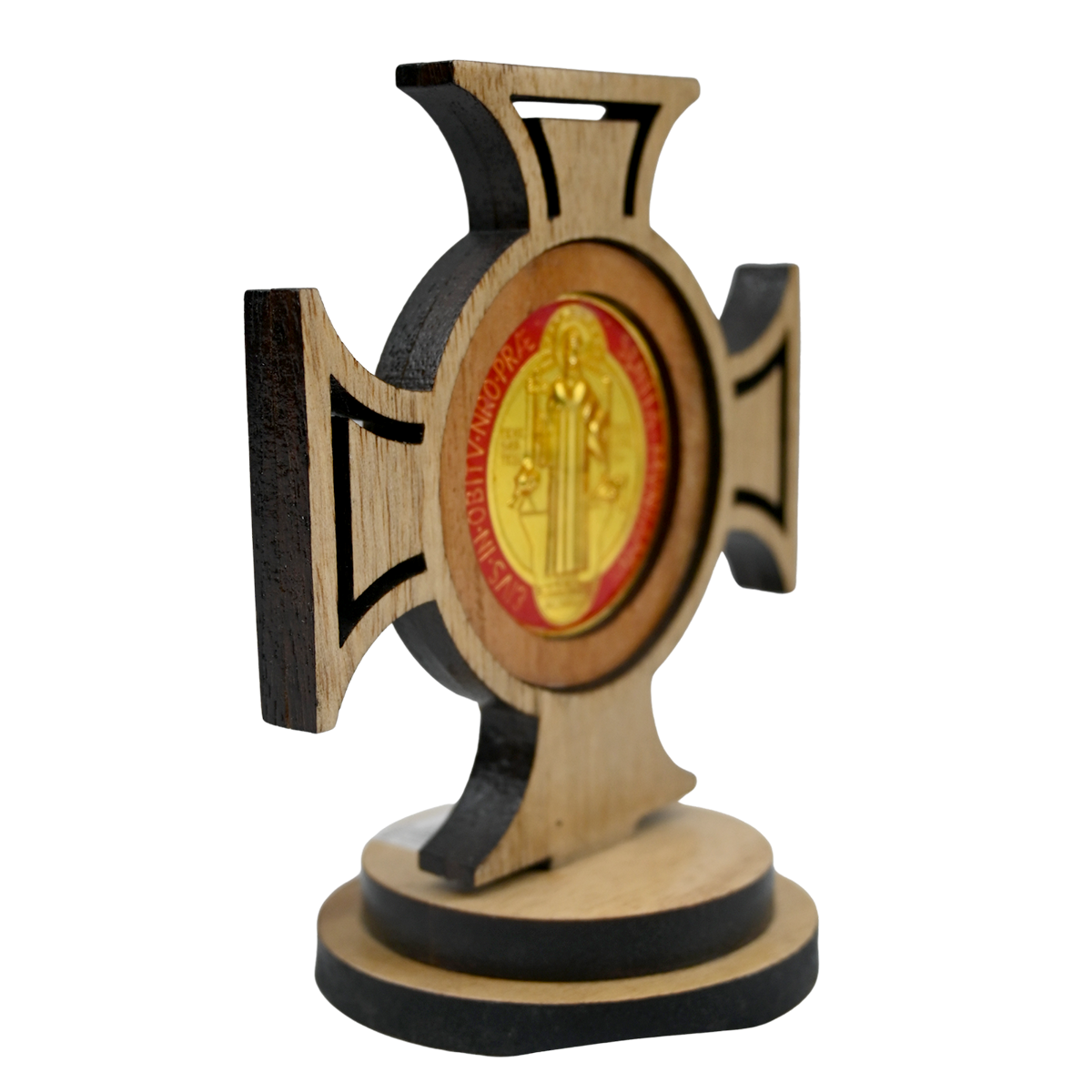 WOODEN CROSS WITH SAINT BENEDICT MEDAL - Image 13