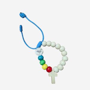 Knotted Wooden Bracelet with Jubilee Logo - Big