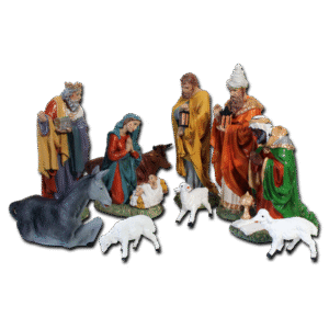 11 Piece Belen Set --tallest pieces