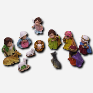 12 Pieces Mini Belen Set -
