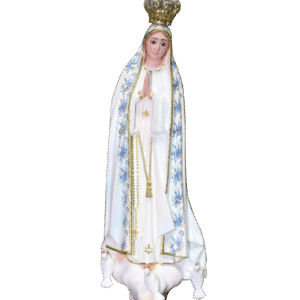 OUR LADY OF FATIMA - 9 INCHES BLUE