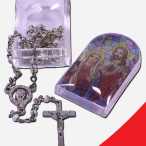 APRIL-CRYSTAL MINI BIRTHSTONE ROSARY