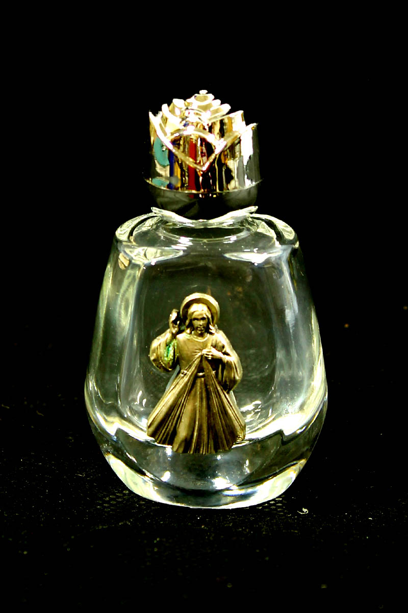 Empty Holy Water Glass Bottle