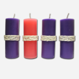 Advent Candle - 3 x 3 x 8 inches