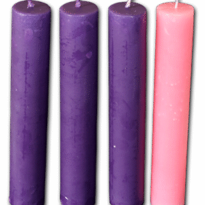 Advent Candle with Prayer Guide - 4 x 25 cm