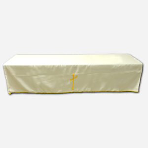 Altar Cloth White and Gold - Cross 58 x