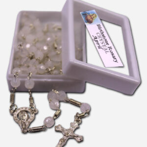 Crystal Birthstone Rosary Jelly Beads April -