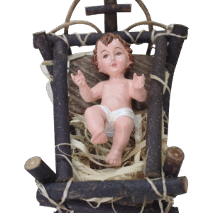 BABY JESUS With CRIB -