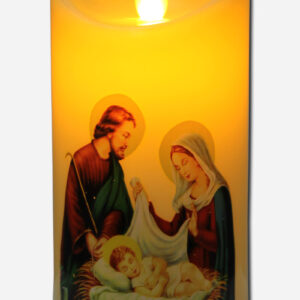 BATTERY OPERATED CANDLE - HOLY FAMILY