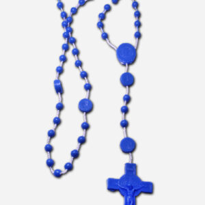 BLUE PLASTIC ROSARY