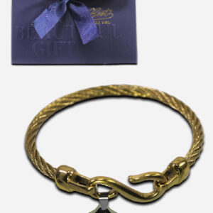 BRACELET WITH SAINT BENEDICT MEDAL - 6 X - BLUE GIFTBOX