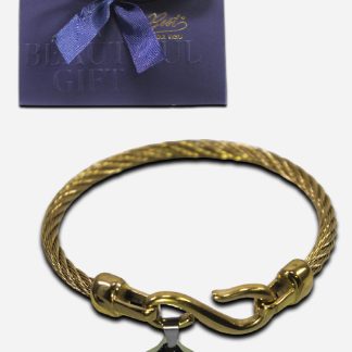 BRACELET WITH SAINT BENEDICT MEDAL - 6 X - BLUE GIFTBOX