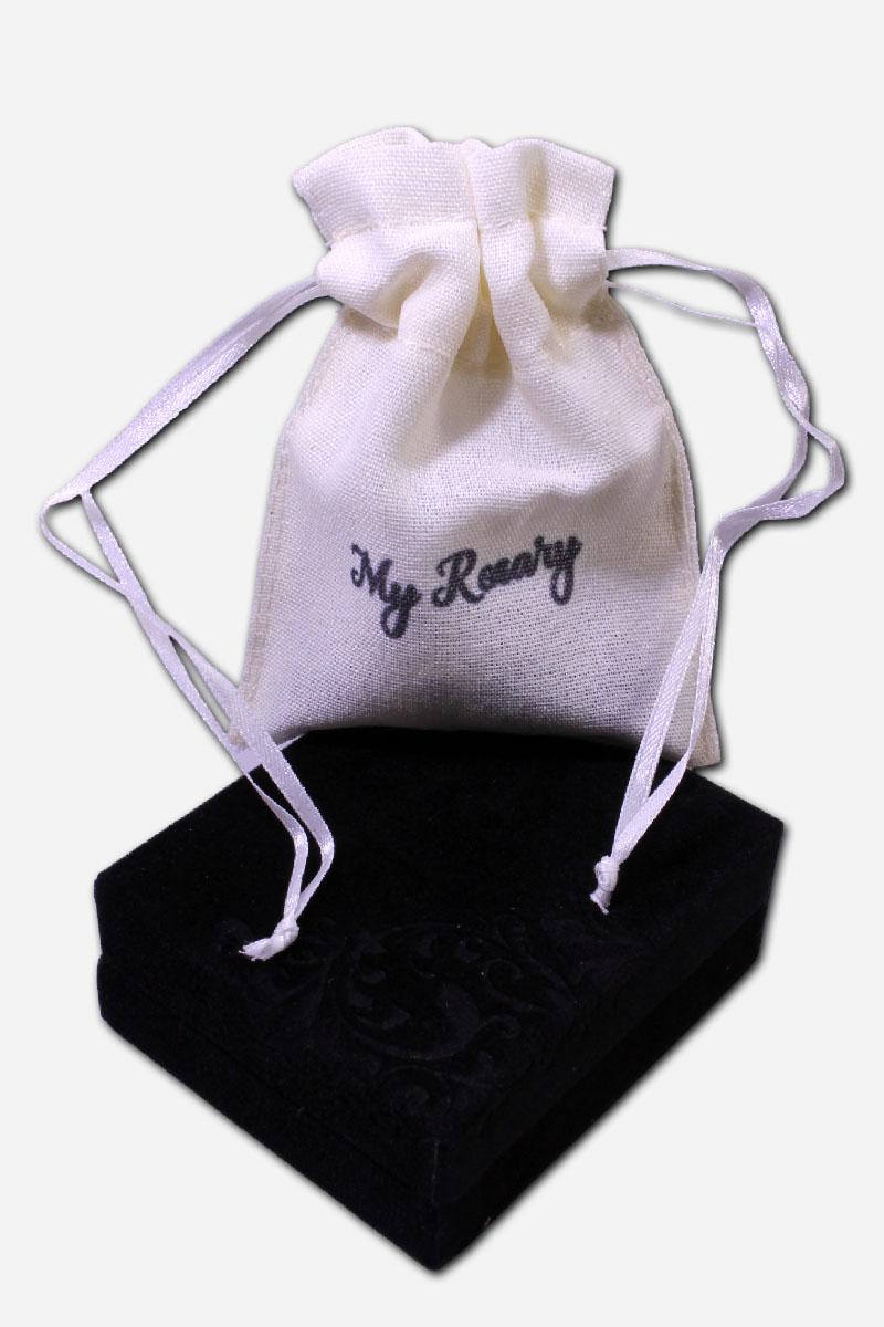 BROWN ROSARY - CERAMIC BEADS - Image 3