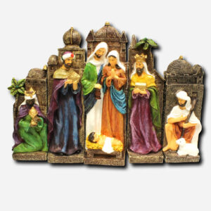 5 Piece Belen Set in Blocks - - tallest piece