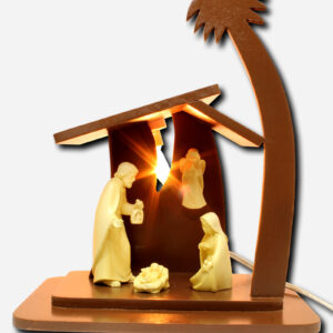 Belen with House and Light - 10 x 6 x