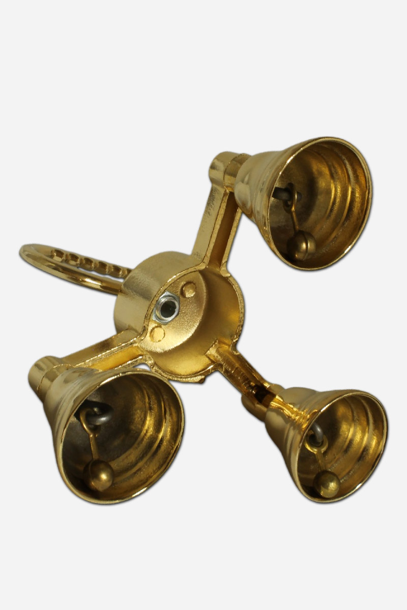 CHIME BELL 3 IN 1 - PLATED METAL - 6 X 6 X - Image 3