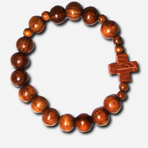 PHIL OAKWOOD BRACELET ROSARY
