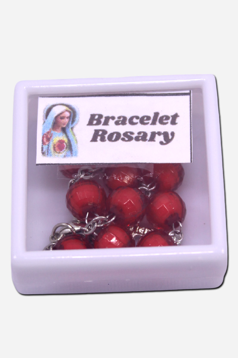 Bracelet Rosary Cotton Beads 8mm with Case - Image 5