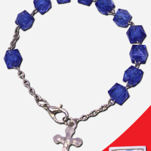 Bracelet Rosary Cube with Case Blue