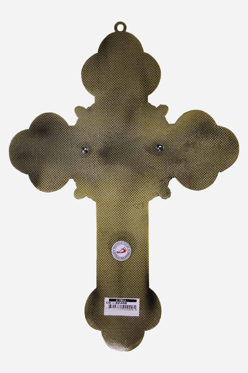 Bronze Finish Crucifix wall Mounted no stand - 20 x 2 x 18 cm - Image 3