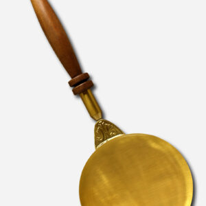COMMUNION PLATE WITH HANDLE - BRASS 14 X