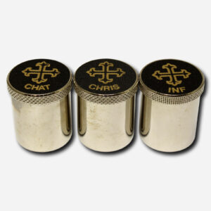 HOLY OIL BOTTLE WITH CASE - 3 X MADE IN ITALY