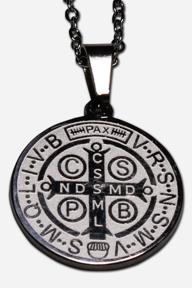 Saint Benedict Necklace - Stainless Steel - Image 3