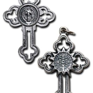 Cross Pendant with Saint Benedict Medal