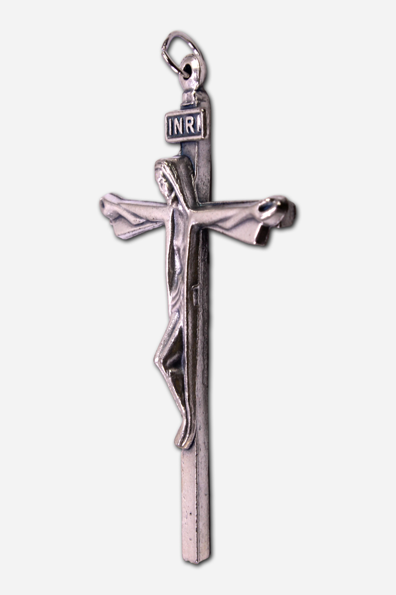Nickel Cross Pendant 4 x 7 cm - Image 3
