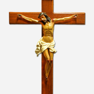 WALL MOUNTED CRUCIFIX 16 X 28 INCHES