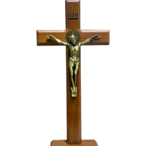 CRUCIFIX WITH SAINT BENEDICT MEDAL - BRONZE -