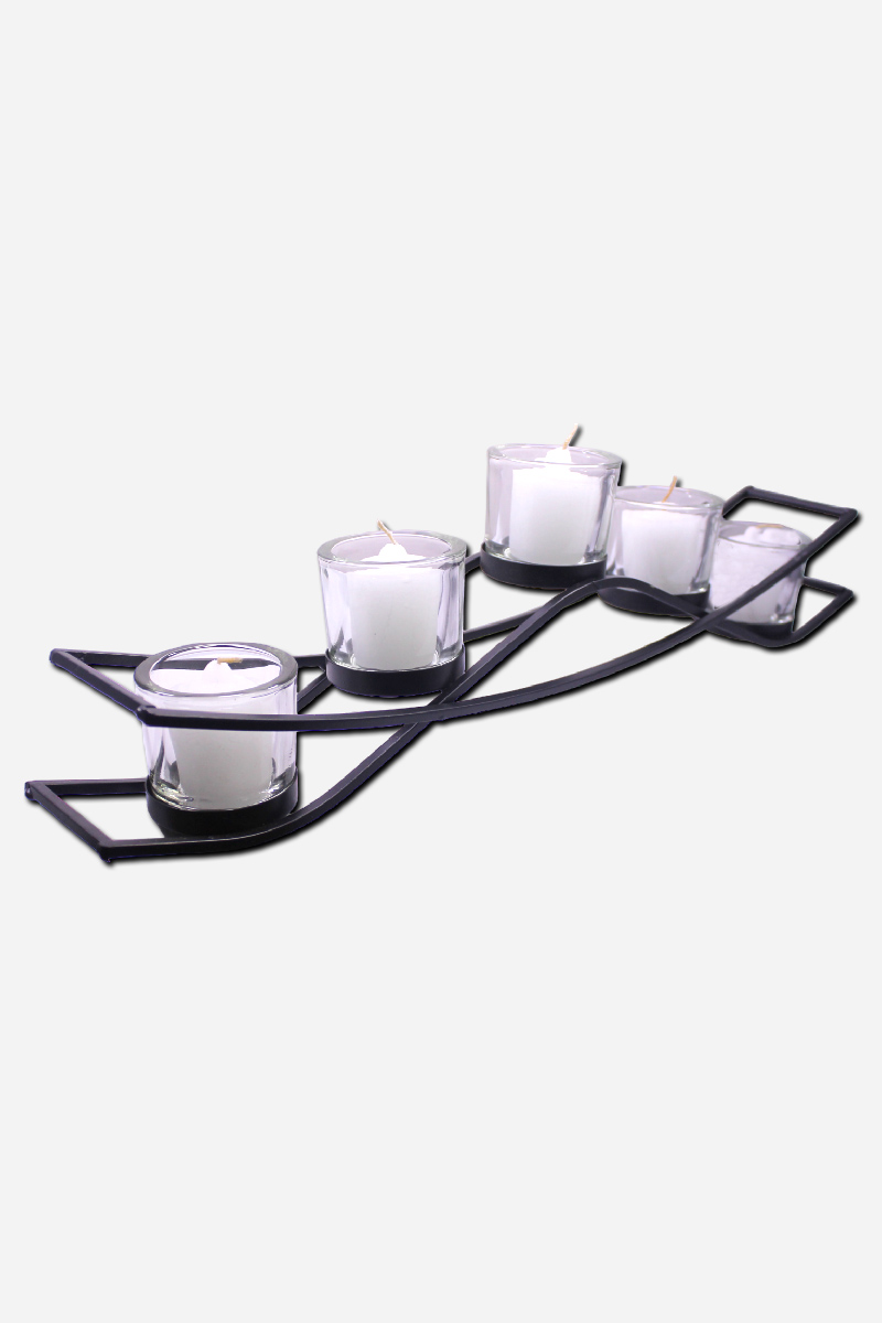 CANDLE HOLDER WITH 5 CANDLES - 20 X 3 X - Image 3