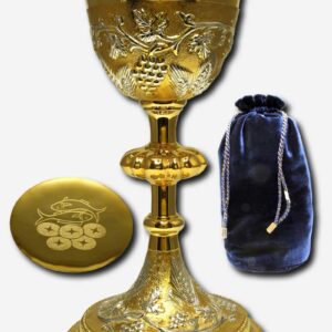 CHALICE WITH PATEN AND POUCH -