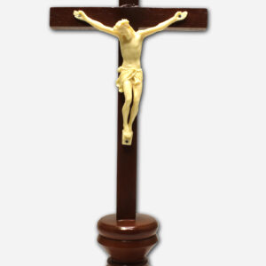 WOODEN CRUCIFIX WITH STAND