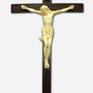 WALL MOUNTED CRUCIFIX CREAM - 50 X 9 X