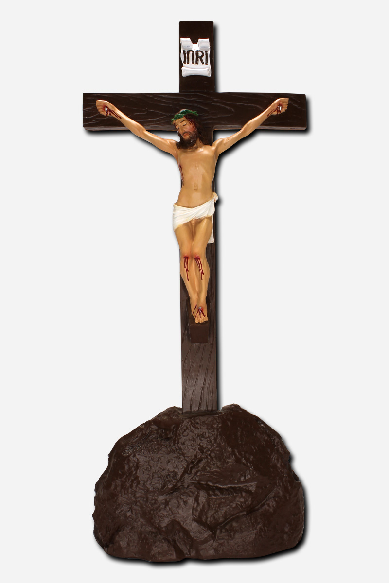 CRUX MOUNTED ON ROCK STAND - BROWN -