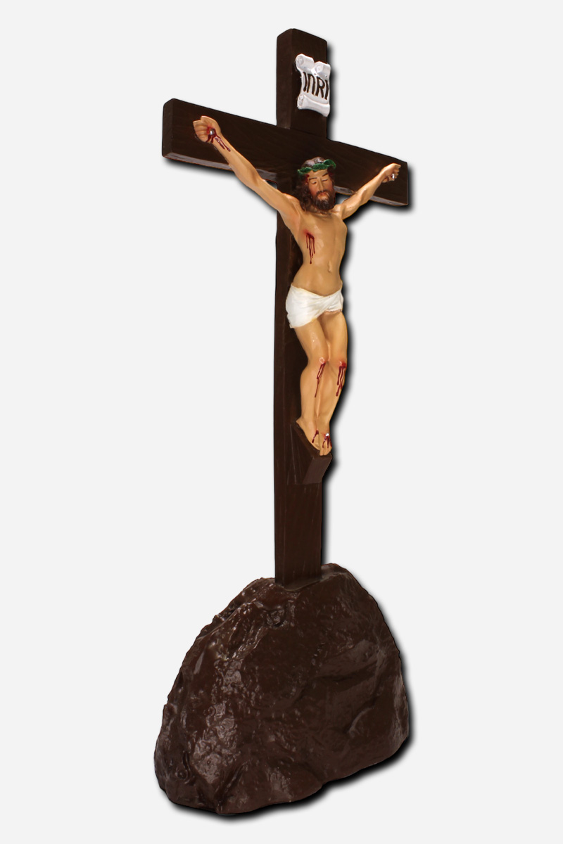 CRUX MOUNTED ON ROCK STAND - BROWN - - Image 2