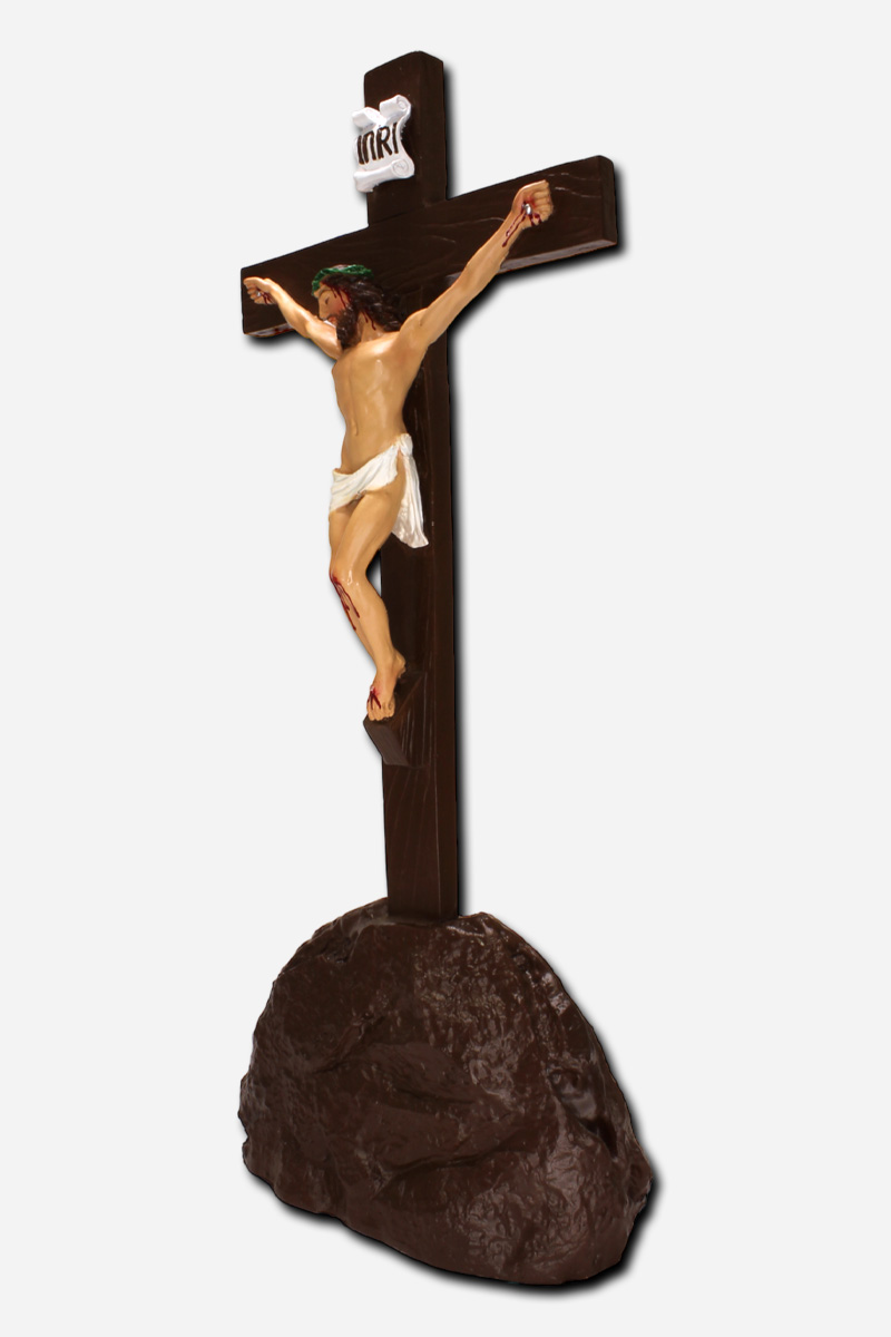 CRUX MOUNTED ON ROCK STAND - BROWN - - Image 3