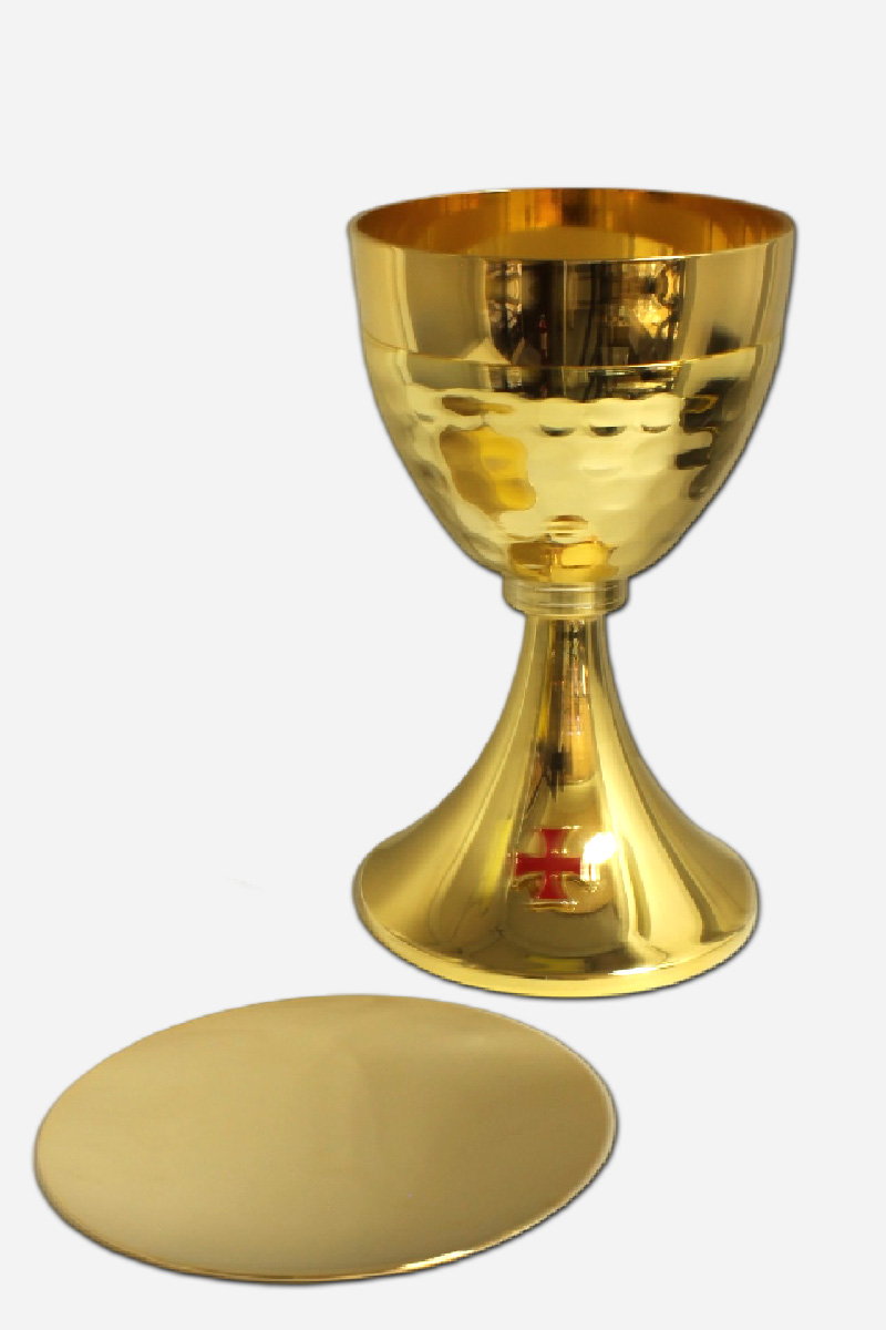 Chalice with Paten and Pouch - Made in Italy -