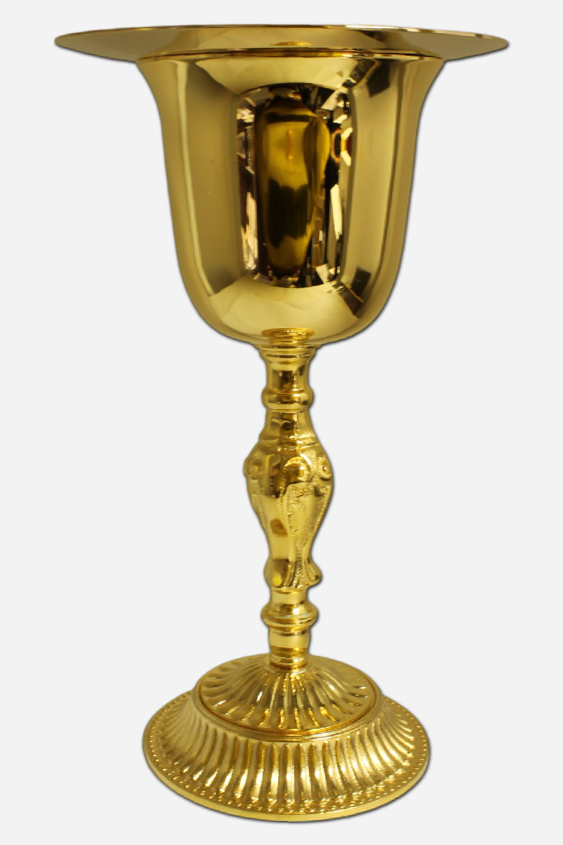 Chalice with Paten and Pouch - Made in Italy - 9 Inches